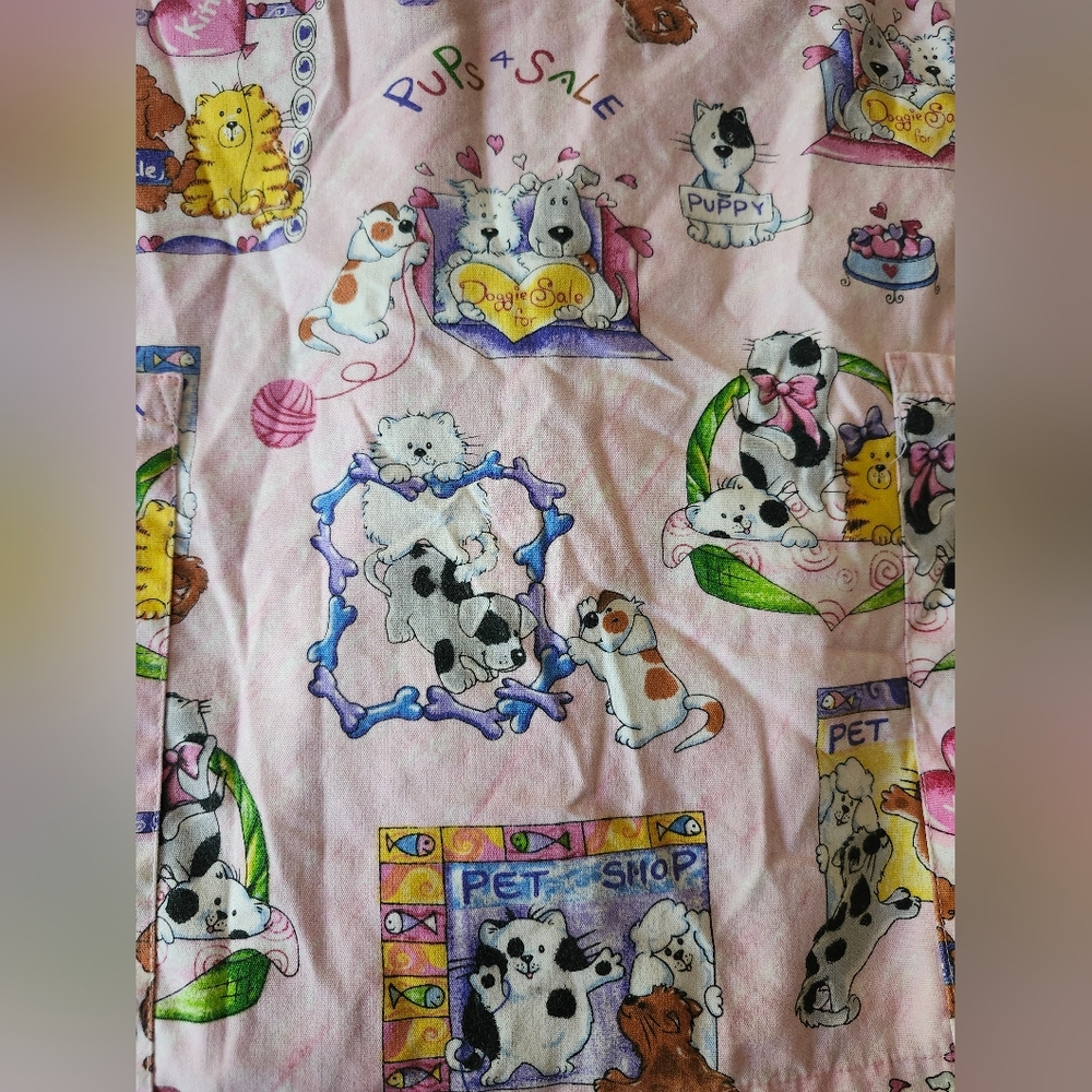 Animal Print Scrub Top - Pink - Picture 4 of 4